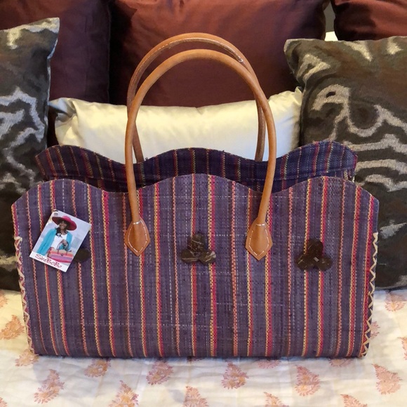 Shebobo hand made straw purse - Picture 1 of 5